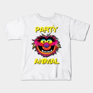 Party Animal Muppet - Yellow Kids T-Shirt